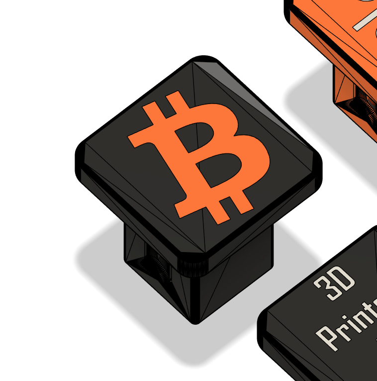 Bitcoin 2" Trailer Hitch Cover - Image 4