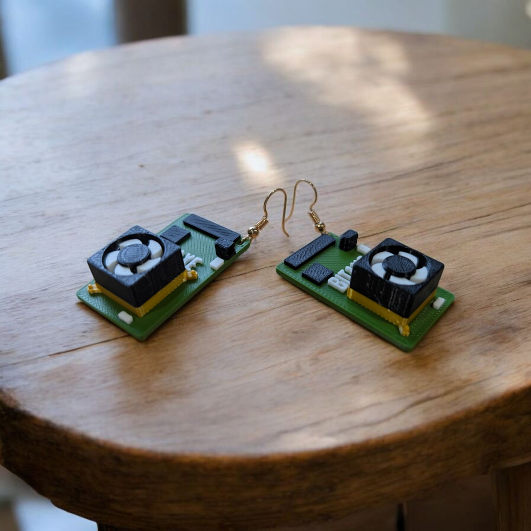 Bitaxe Mini Board Earrings